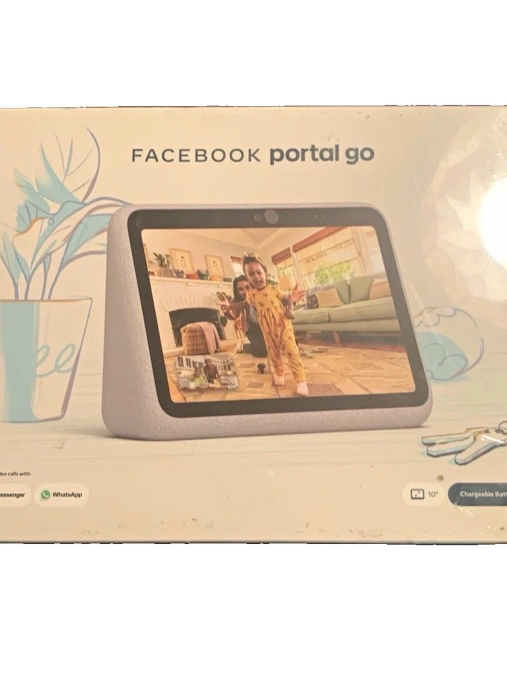 Facebook Portal Go 10” Smart Video Calling Touch Screen Battery NEW SEALED